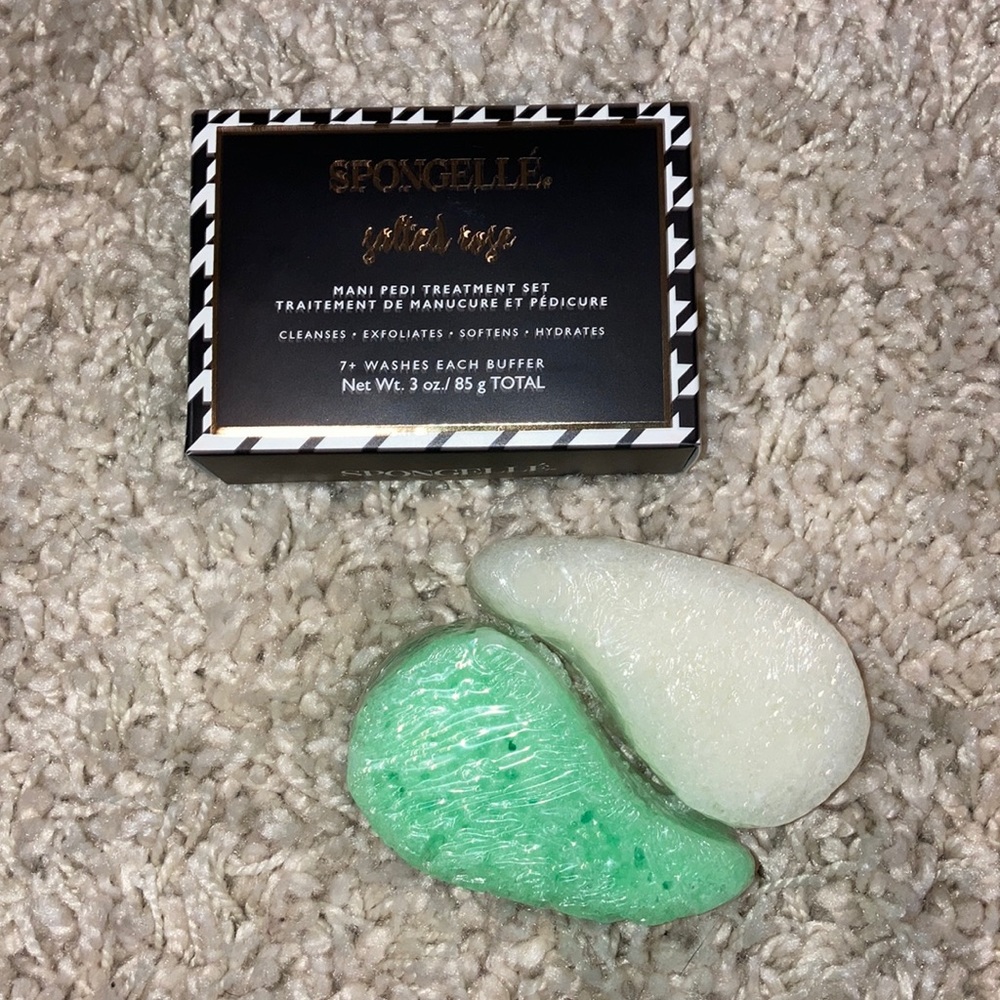 Spongelle Salted Rose Mani Pedi Treatment Set